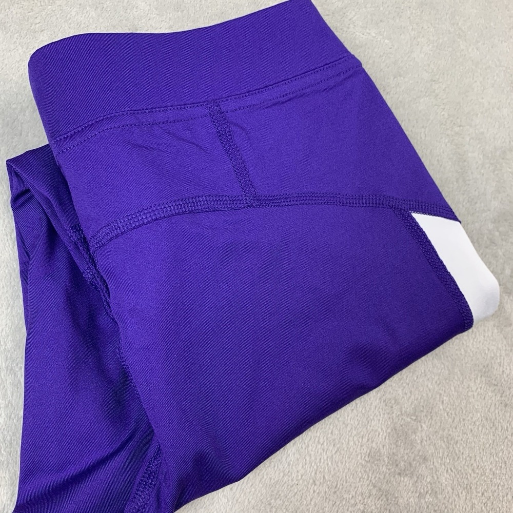 New Nike Womens Small Power Race Day Capri Leggings Purple Running Tight 835965